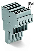 WAGO 769 135 Female connector 5 mm Spanveer Toewijzing: L Grijs 5 stuk(s)