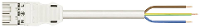 WAGO 771 9993/206 302 Netaansluitkabel [Netstekker   Open kabeleinde] Totaal aantal polen: 3 Wit 3 m 1 stuk(s)