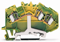 WAGO 781 637/999 950 Aardingsklem 6 mm Spanveer Toewijzing: Terre Groen, Geel 50 stuk(s)