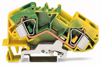 WAGO 783 607/999 950 Aardingsklem 12 mm Spanveer Toewijzing: Terre Groen, Geel 25 stuk(s)