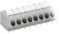 WAGO 804 108 Veerkrachtklemblok 2.50 Mm² Aantal polen 8 Grijs, Wit 1 stuk(s)