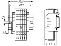 WAGO 810 901/000 001 Aftakmodule 1 stuk(s)