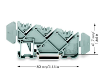 WAGO 812 140 Grijs 25 stuk(s)