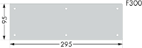 WAGO 850 819/002 000 Flensplaat (b x h) 295 mm x 95 mm 1 stuk(s)