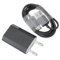 Wall Charger Adapter With 1 M Micro Usb Data Cable For Mobile Phones
