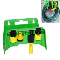 Wall Mounted Pipe Rack Garden Hose Nozzle Connectors Storage Rack