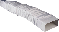 Wallair N15898 Vlakkanaal ventilatiesysteem 150 Flexibele vierkante buisadapter