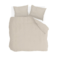 Walra   Dekbedovertrek Vintage Satin   200x220 cm   Zand