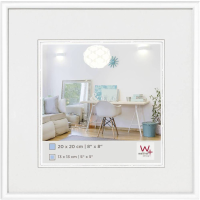 Walther+ design KV220W Wissellijst Papierformaat: 20 x 20 cm (b x h x d) 21 x 21 x 1.4 Cm Wit