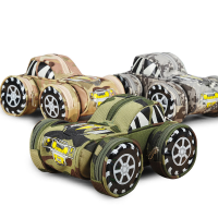 Wam Portable 3d Pencil Case Cool Camouflage Car Jeep Style Pouch Bag Pen Holder School Supply Stationery Boys With Lock Double Zipper