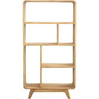 Wandkast Bulan   naturel   80x33x150 cm   Leen Bakker