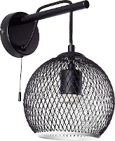 Wandlamp E27 60 W Led Brilliant Ashley 93716/76 Zwart, Wit