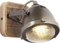 Brilliant wandlamp Carmen   hout   GU10   Leen Bakker