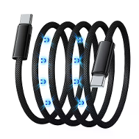 WANEW 240W Type C naar Type C Magnetische Adsorptie Organisatie Kabel PD3.1 FCP SCP Snelladen Gegevensoverdracht Verdikt