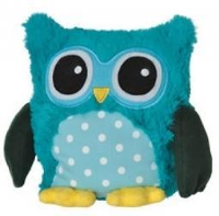 Warmies Magnetronknuffel Uil Turquoise 23cm