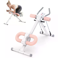 Warmounts 440lbs capaciteit opvouwbare verstelbare ab trainer kern trainingsmachine met weerstandsbanden voor mannen en