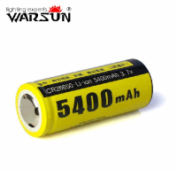 Warsun Icr26650 5400mah 3.7V Li On Rechargeable Battery