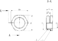 Wartel Reduceerring Met O Ring M25 M16 Messing Naturel Lappkabel Skindicht Mr M 6kt. 25X1,5/16x1,5 50 Stuks