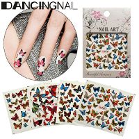 Water Transfer Butterfly Designed Nail Art Sticker Decal Decoration Manicure Tool