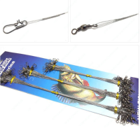 Waterproof Anti Bite Steel Wire Fishing Line With Pin Ring 1 Set