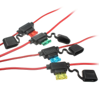 Waterproof Car Auto 10 15 20 30a Amp In Line Blade Fuse Holder Fuses