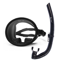 WAVE 180° Breedbeeld duikbril Grote frame Wateght en  Mistlens voor zicht onderwater snorkelen vissen Volledige duikbril