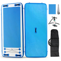 WaveRite 220CM Opblaasbare Yoga Board Op Water Fitness Mat Opblaasbare Stand Up Paddleboard & Aquatische Fitness Mat met