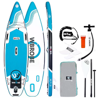 WaveRite 335*86*15CM Opblaasbare Stand Up Paddle Board Voetpedaal Ontwerp Laadcapaciteit tot 200 kg Ultra lichte SUP Boa