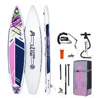 WaveRite 381*79*15CM Opblaasbaar Staande Paddle Board Voetpedaalontwerp Draagvermogen tot 200kg Ultralichte SUPBoard Voo