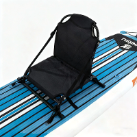 WaveRite Metalen Zitting voor Paddleboards Kayaks Kano's Professionele Vissersstoel met Verstelbare Rugleuning Aluminium