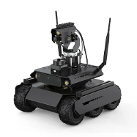 Jetson Orin Nano UGV Rover ROS2 6 Wielen 4WD Open Source AI Robot met Dubbele Controllers Gimbal 360° Flexibel Voor Jets