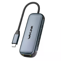 WAVLINK USB C naar 2.5G Ethernet adapter 2.5Gbps RJ45 omvormer met 95W PD opladen voor Mac laptop Windows iOS aluminium