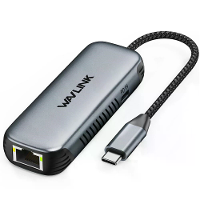 WAVLINK USB C naar 5Gbps Ethernet Adapters met 95W PD Opladen Driver vrij RJ45 Ethernet Adapter voor Laptop Computer Alu