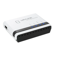 Wavlink USB2.0 Draadloze Printerserver met 10/100Mbps LAN/Bridge WiFi ondersteuning Bedrade/Draadloze/Standalone modus v