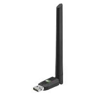 WB603 650Mbps WiFi netwerkkaart 2.4G/5G dual band USB draadloze bluetooth adapter met 5dBi antenne zonder stuurprogramma