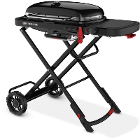 Weber Traveler gasbarbecue Stealth editie barbecue