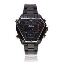 Weide Wh1102 Led Sport Multifunction Black Men Quartz Wrist Watch