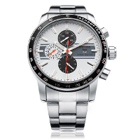 Weide Wh3313 Silver Stainless Steel Military Calendar Men Wrist Watch