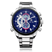Weide Wh3410 Multi Function Week 24h Date Men Stainless Steel Watch