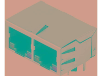WeidmÃ¼ller RJ45G1 R12D 3.3EG/Y TY Bus, inbouw horizontaal Zilver zwart 2544500000 40 stuks