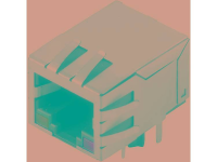 WeidmÃ¼ller RJ45G1 R1D 3.3EG/Y TY Bus, inbouw horizontaal Zilver zwart 2544510000 60 stuks