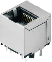 WeidmÃ¼ller RJ45G1 R1V 3.3N4YG/YG TY RJ50 connectorInbouwbus, modulairMet LED verlichting Bus, inbouw verticaal Zilver zwart 1534760000 60 stuks