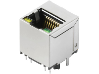 WeidmÃ¼ller RJ45M R1V 3.3N4Y/G TY Bus, inbouw verticaal Zilver zwart 2461070000 60 stuks