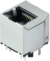WeidmÃ¼ller RJ45M R1V 3.3N4YG/YG TY Bus, inbouw verticaal Zilver zwart 1534750000 60 stuks
