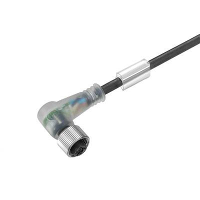 Weidmüller 1007000500 Sensor/actuator connector, geassembleerd M12 Aantal polen (sensoren): 4 Bus, haaks 5.00 M 1 stuk(s)