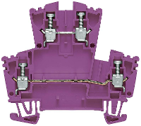 Weidmüller 1068020000 Doorgangsklem 2 etages 5.1 Mm Schroeven Violet 100 stuk(s)