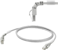 Weidmüller 1233160100 RJ45 Netwerkkabel, patchkabel CAT 6A S/FTP 10.00 M Grijs Vlambestendig 1 stuk(s)