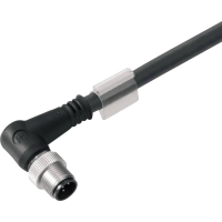 Weidmüller 1276060150 Sensor/actuator connector, geassembleerd M12 Aantal polen (sensoren): 8 Stekker, haaks 1.50 M 1 stuk(s)