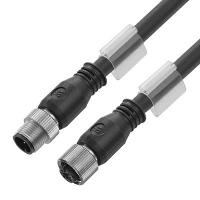 Weidmüller 1279460500 Sensor/actuator connector, geassembleerd M12 Aantal polen (sensoren): 8 Stekker, recht, Bus, recht 5.00 M 1 stuk(s)