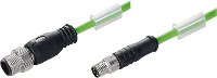 Weidmüller 1296770100 Sensor/actuator dataconnector, geassembleerd M12 Aantal polen (sensoren): 4 Stekker, recht, Bus, recht 1.00 M 1 stuk(s)